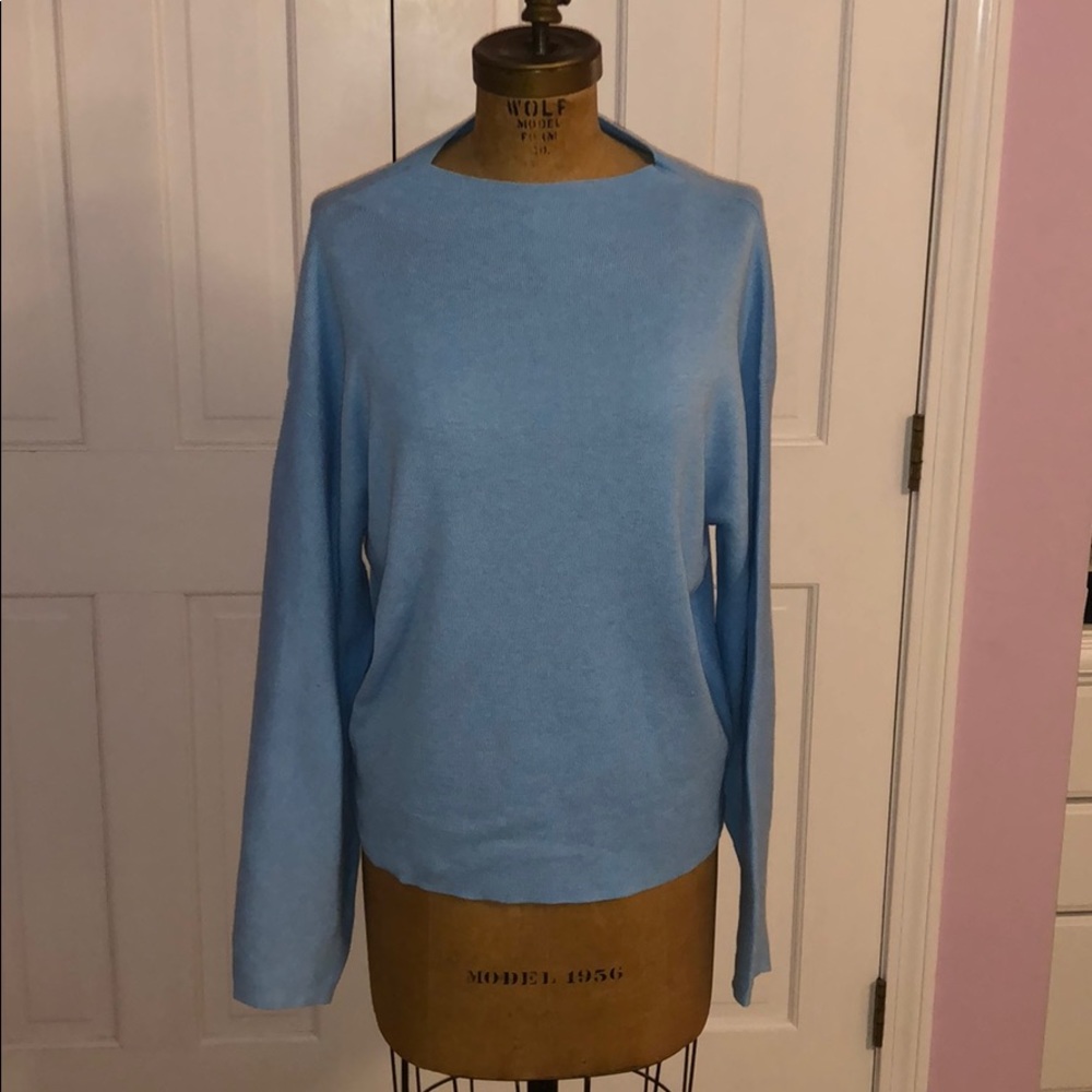 blue sweater